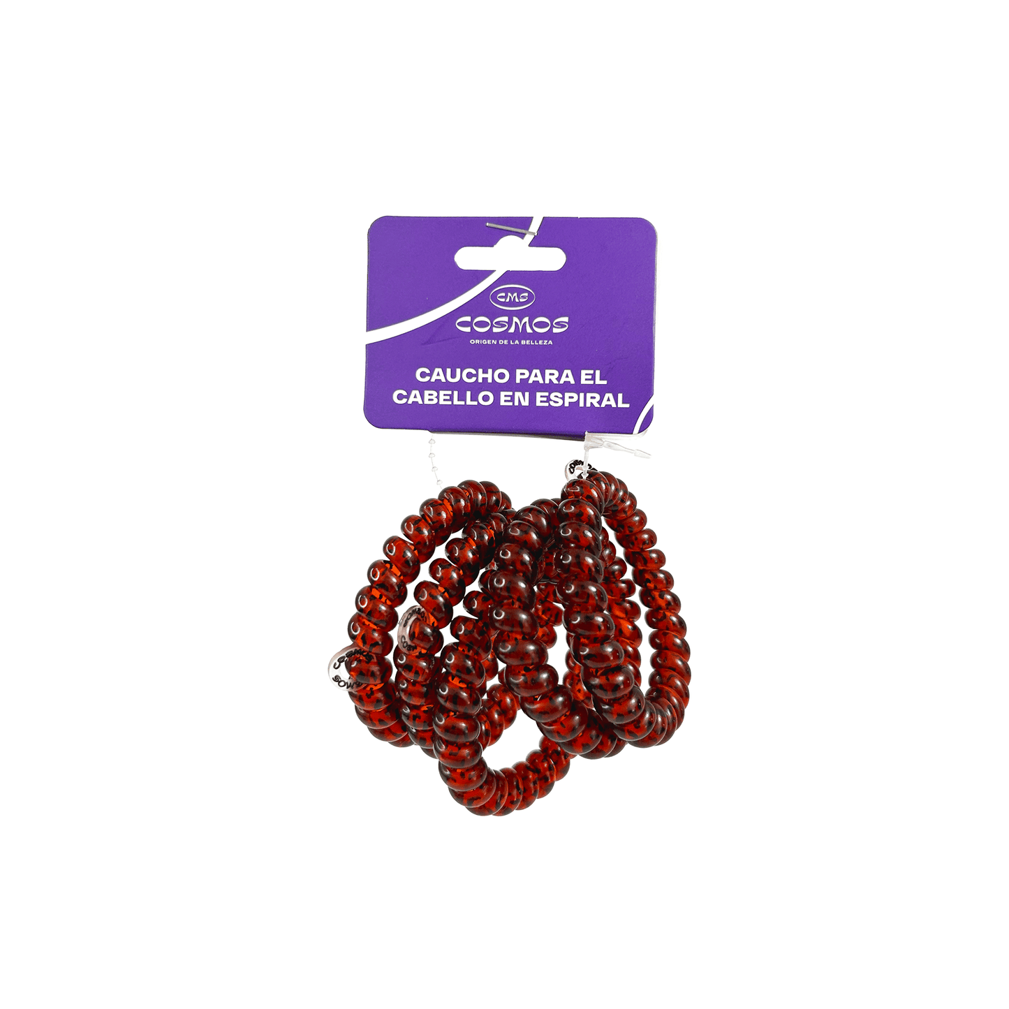 Cauchos Para El Cabello En Espiral Cosmos X5 Unidades Pequeños Rojo