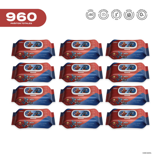 Pack x 12 Pañitos Húmedos Marvel Cosmos Avengers