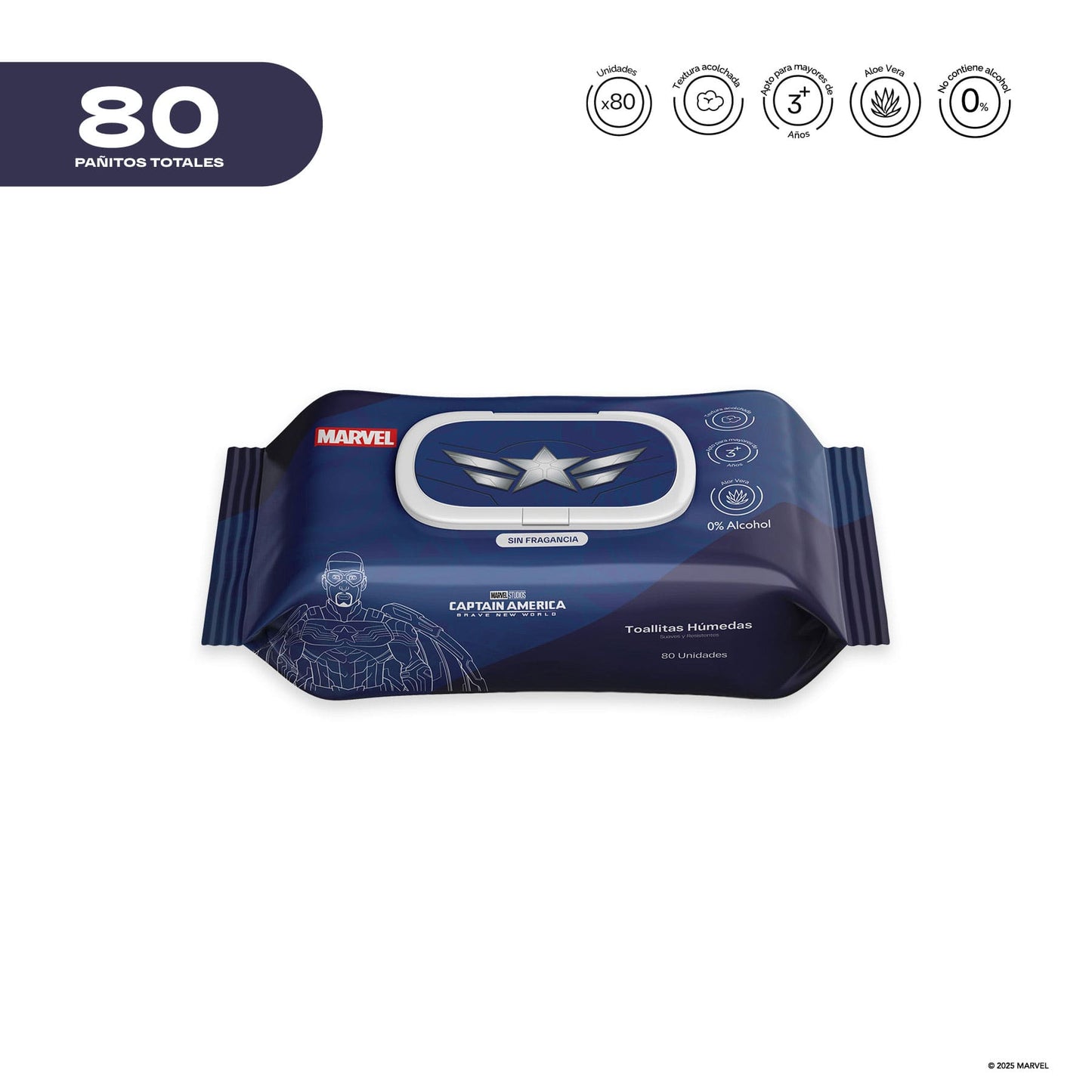 Pañitos Húmedos Marvel Cosmos Capitán America