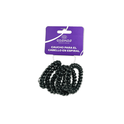 Cauchos En Espiral X5 Unidades Negro